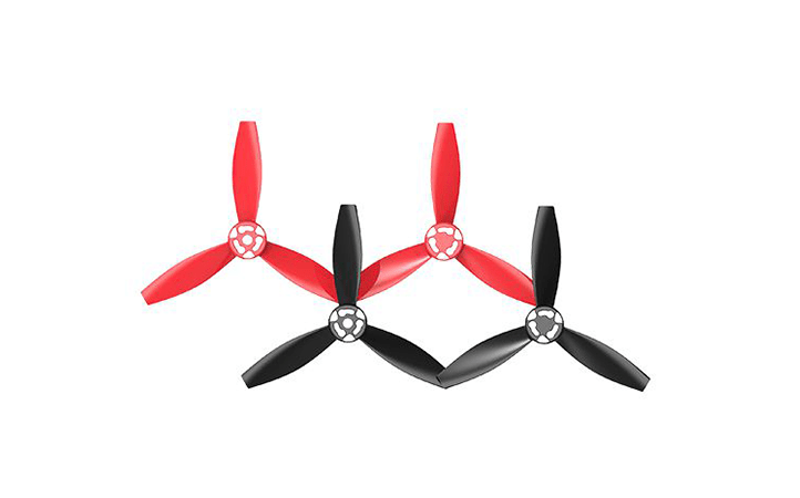 4 Propellers Props Replacement Parts Blades For Parrot Bebop 2 Drone Black W t5e 