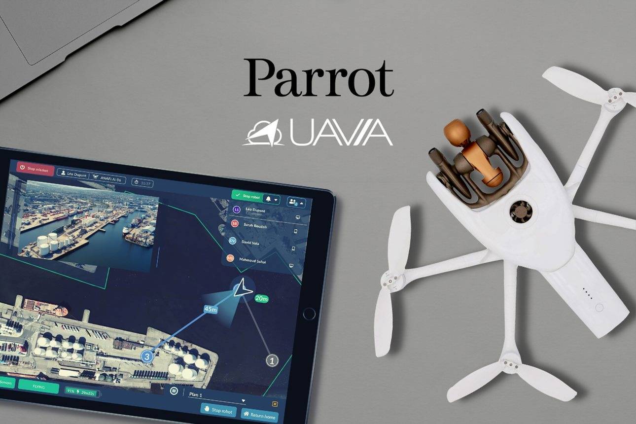 UAVIA_and_Parrot_announce Partneship