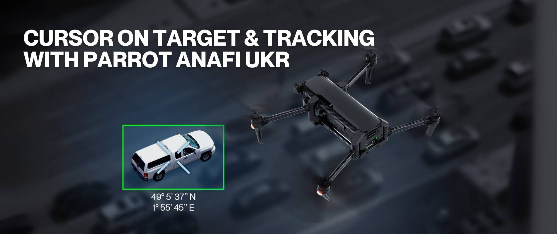 Cursor on Target & Tracking with Parrot ANAFI UKR | Parrot