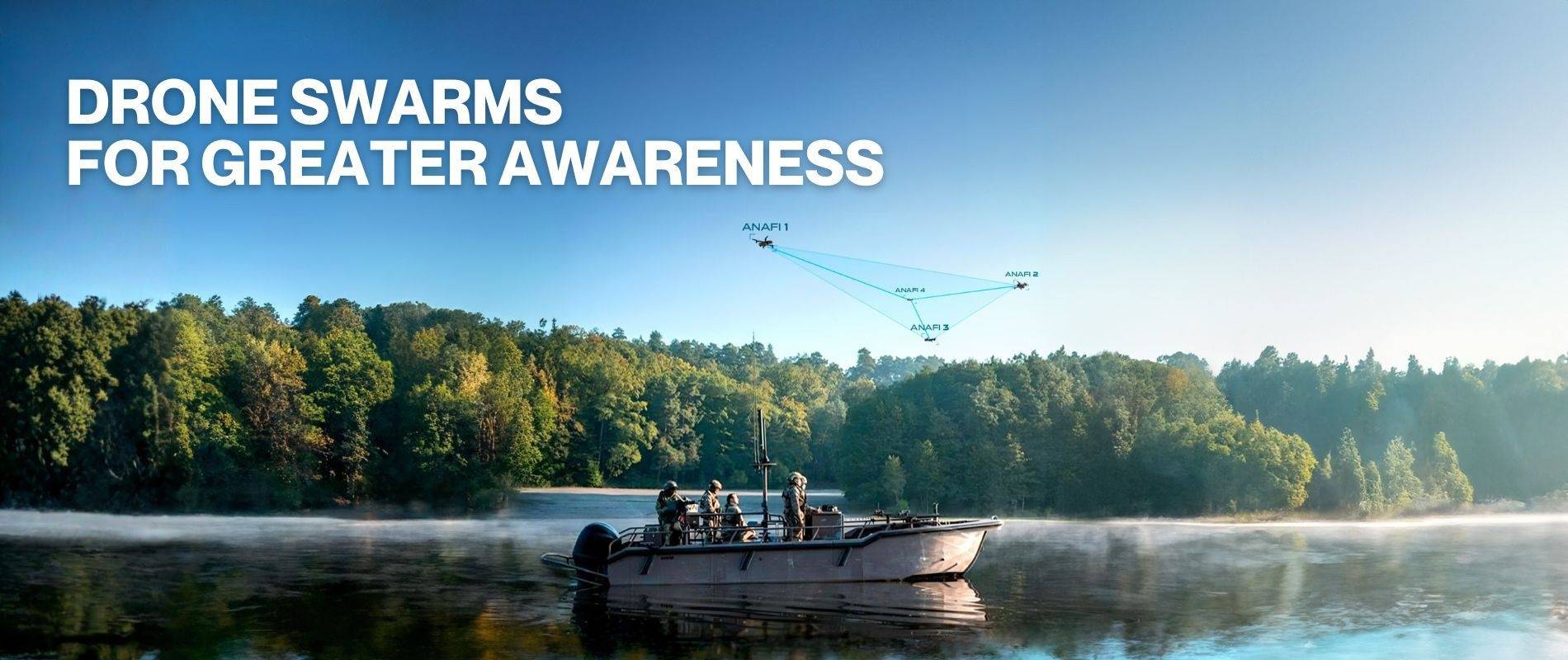 Drone swarms for greater awareness