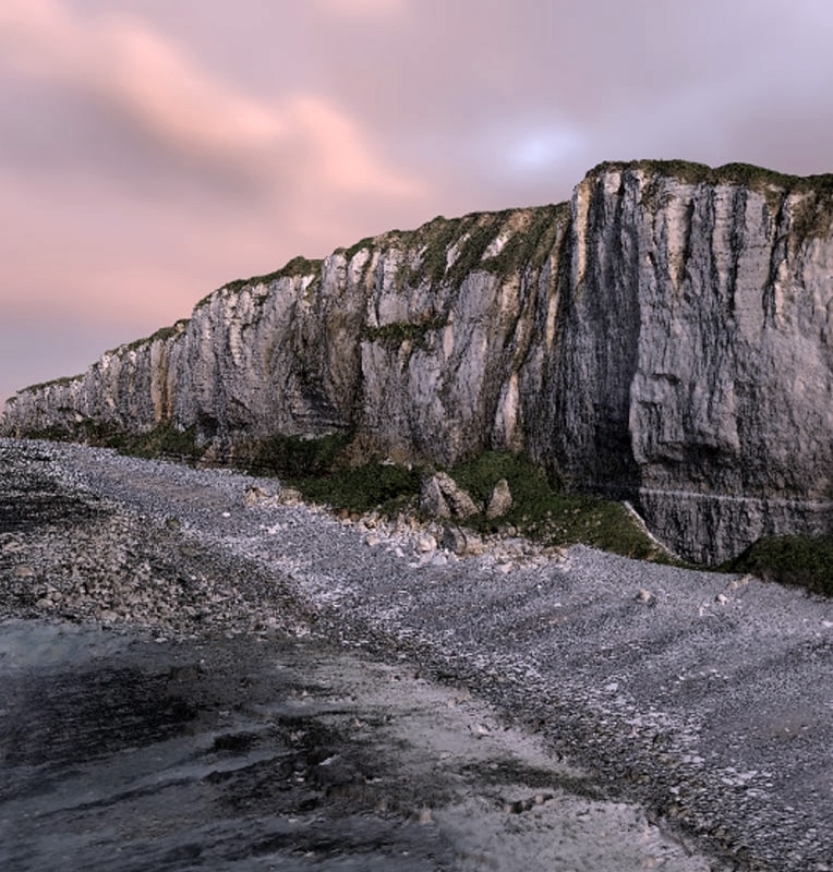 ANAFI Ai 3D model chalk cliffs