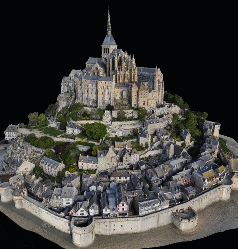 ANAFI Ai 3D model mont saint michel