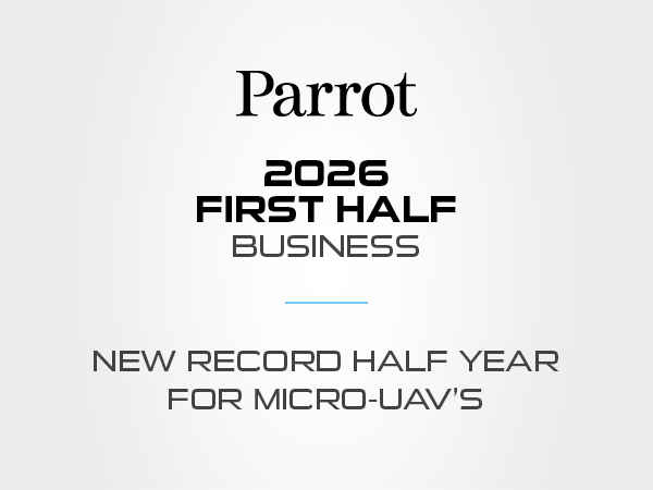 New record half year for micro-UAV’s, with +134% growth 