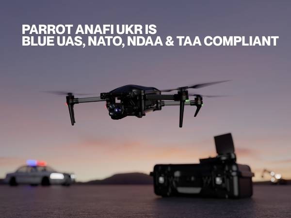 Parrot ANAFI UKR is Blue UAS, NATO, NDAA & TAA compliant