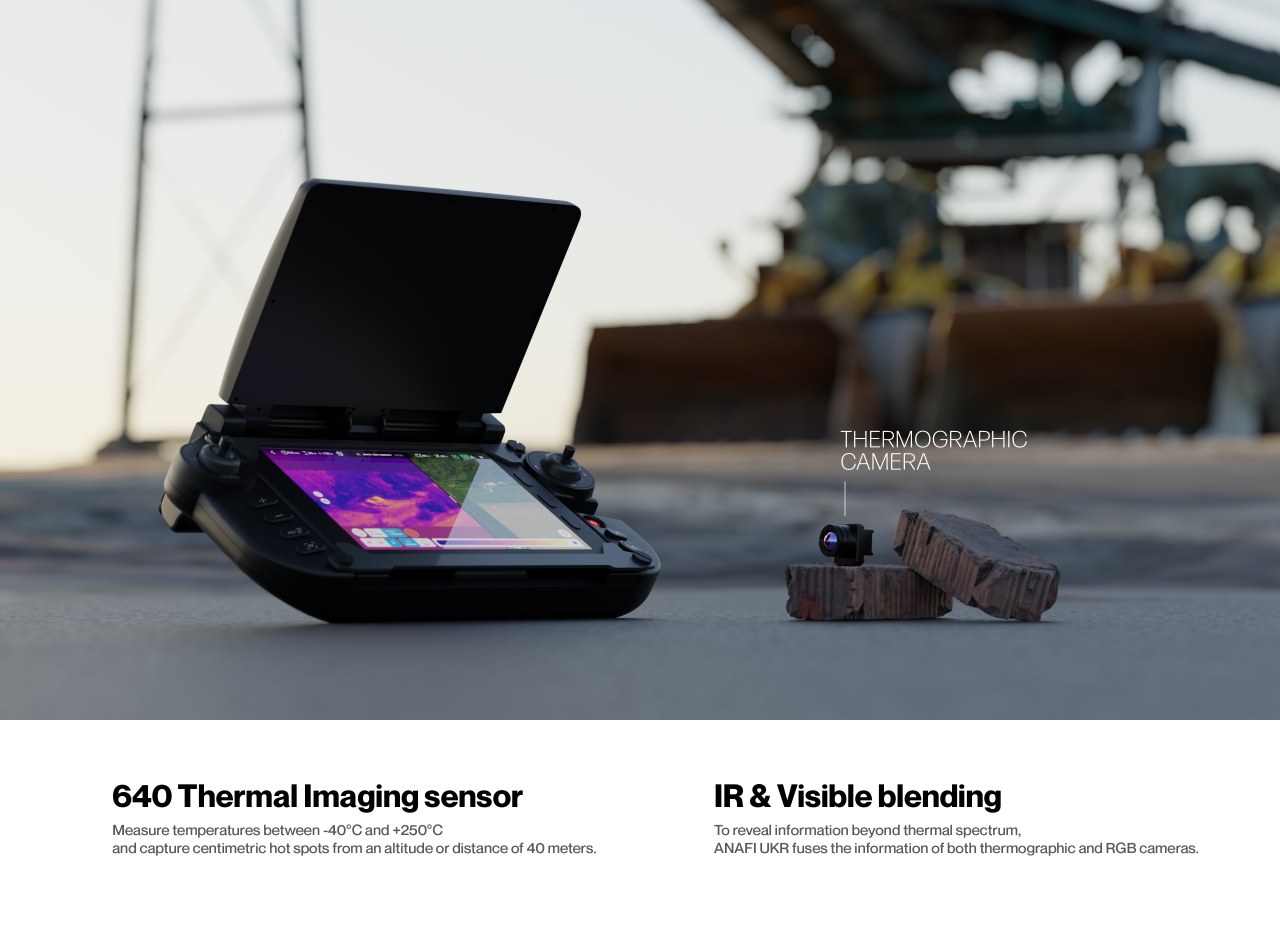 FLIR Boson 640熱赤外カメラの活用を示すParrotの図